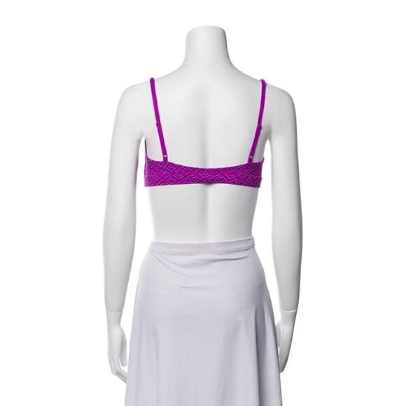 NWOT Fendi x Skims Square Neckline Sleeveless Crop Top Purple Small - Picture 3 of 12